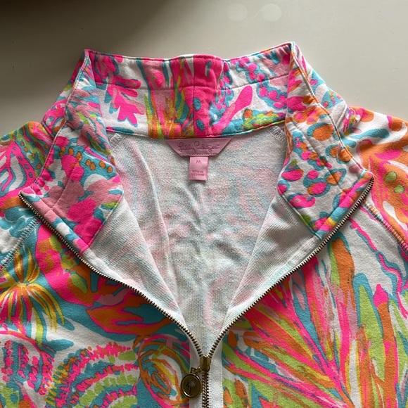 Lily Pulitzer half zip - Picture 2 of 3